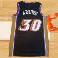 Camiseta Utah Jazz Carlos Arroyo NO 30 Retro Negro