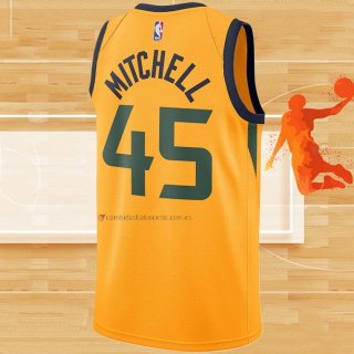 Camiseta Utah Jazz Donovan Mitchell NO 45 Statement Amarillo