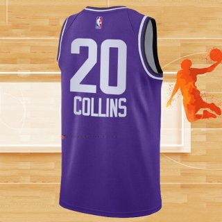 Camiseta Utah Jazz John Collins NO 20 Ciudad 2023-24 Violeta