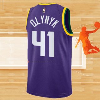 Camiseta Utah Jazz Kelly Olynyk NO 41 Classic 2023-24 Violeta