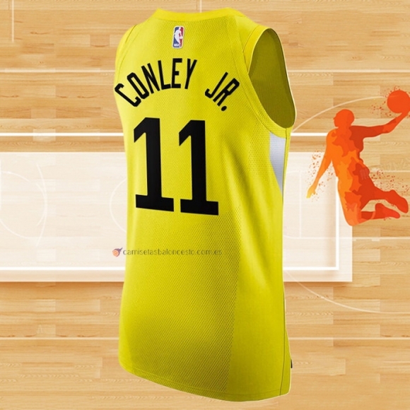 Camiseta Utah Jazz Mike Conley jr. NO 11 Icon Autentico 2022-23 Amarillo