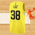 Camiseta Utah Jazz Saben Lee NO 38 Icon 2022-23 Amarillo