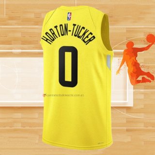 Camiseta Utah Jazz Talen Horton-Tucker NO 0 Icon 2022-23 Amarillo