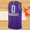 Camiseta Utah Jazz Taylor Hendricks NO 0 Ciudad 2023-24 Violeta