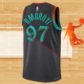 Camiseta Washington Wizards Eugene Omoruyi NO 97 Ciudad 2023-24 Negro