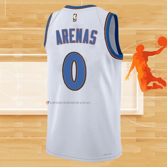 Camiseta Washington Wizards Gilbert Arenas NO 0 Classic 2022-23 Blanco