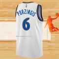 Camiseta Washington Wizards Kristaps Porzingis NO 6 Classic 2022-23 Blanco