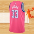 Camiseta Washington Wizards Kyle Kuzma NO 33 Ciudad 2022-23 Rosa