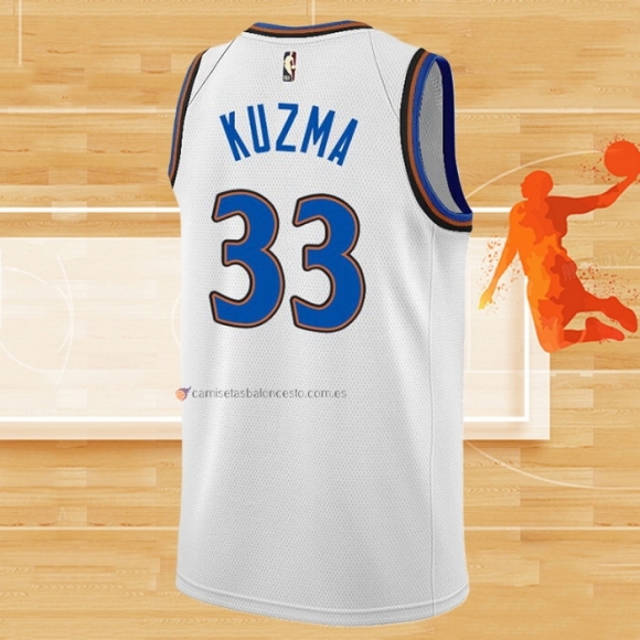 Camiseta Washington Wizards Kyle Kuzma NO 33 Classic 2022-23 Blanco