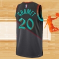 Camiseta Washington Wizards Landry Shamet NO 20 Ciudad 2023-24 Negro