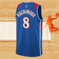 Camiseta Washington Wizards Rui Hachimura NO 8 Ciudad 2021-22 Azul