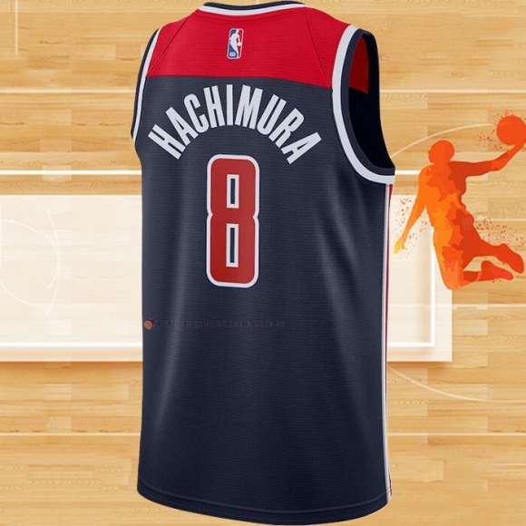 Camiseta Washington Wizards Rui Hachimura NO 8 Statement 2020-21 Azul