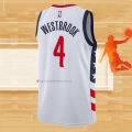 Camiseta Washington Wizards Russell Westbrook NO 4 Ciudad 2020-21 Blanco