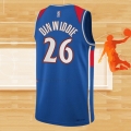 Camiseta Washington Wizards Spencer Dinwiddie NO 26 Ciudad 2021-22 Azul