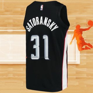 Camiseta Washington Wizards Tomas Satoransky NO 31 Ciudad 2018-19 Negro