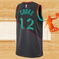 Camiseta Washington Wizards Xavier Cooks NO 12 Ciudad 2023-24 Negro